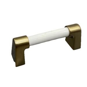 3" Modern Ceramic Pull Champagne Bronze and Ivory 31/5 Lot Of 3 {77}